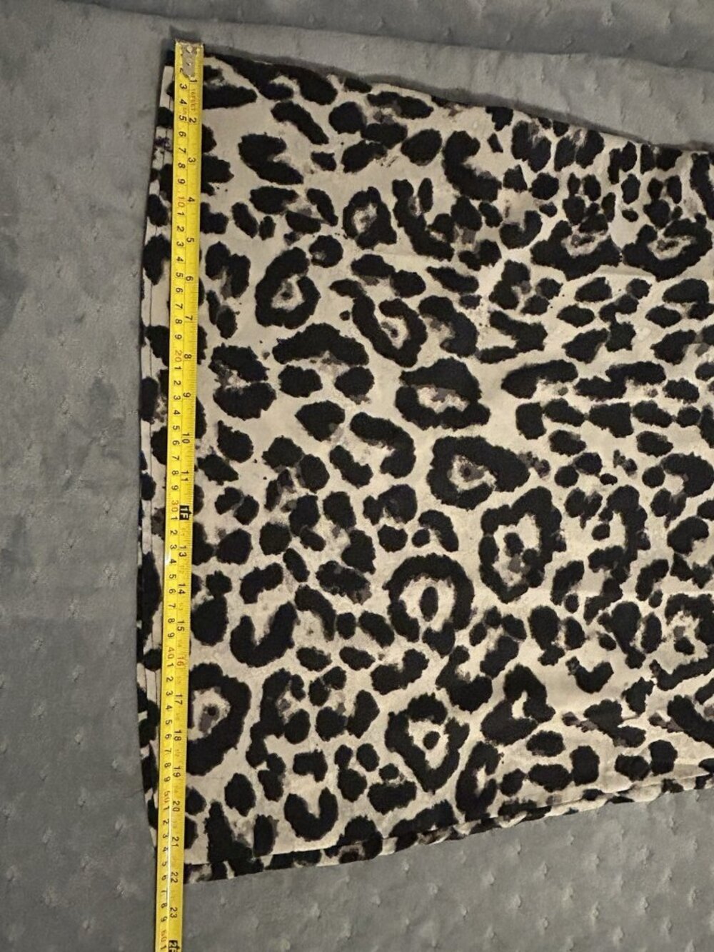 Summer Cheetah Animal Print Dress Sz M Lightweight Ruffle Sleeveless Black Gray - Picture 8 of 8
